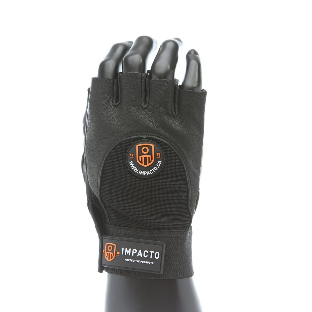Impacto® Leather Half Finger Gel Impact Gloves 